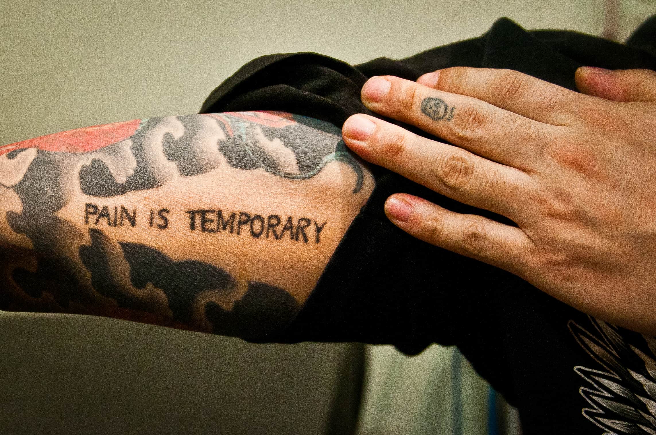 Pain Past Is Pleasure  Temporary Tattoo  Fade Away Tattoo