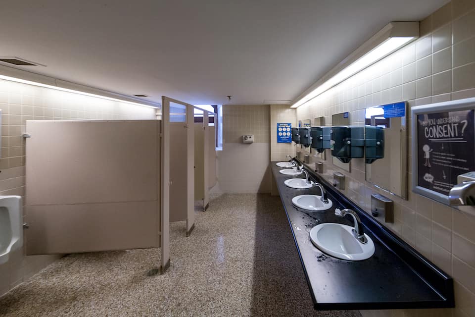 File photo: A University College washroom. Yassine Elbaradie/THE VARSITY