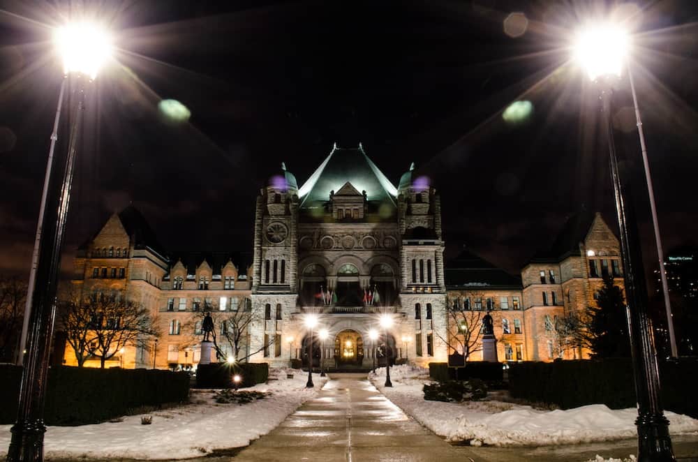 The provincial government, located at Queen's Park, released the results of a sexual violence survey. MICHAEL CHAHLEY/THE VARSITY