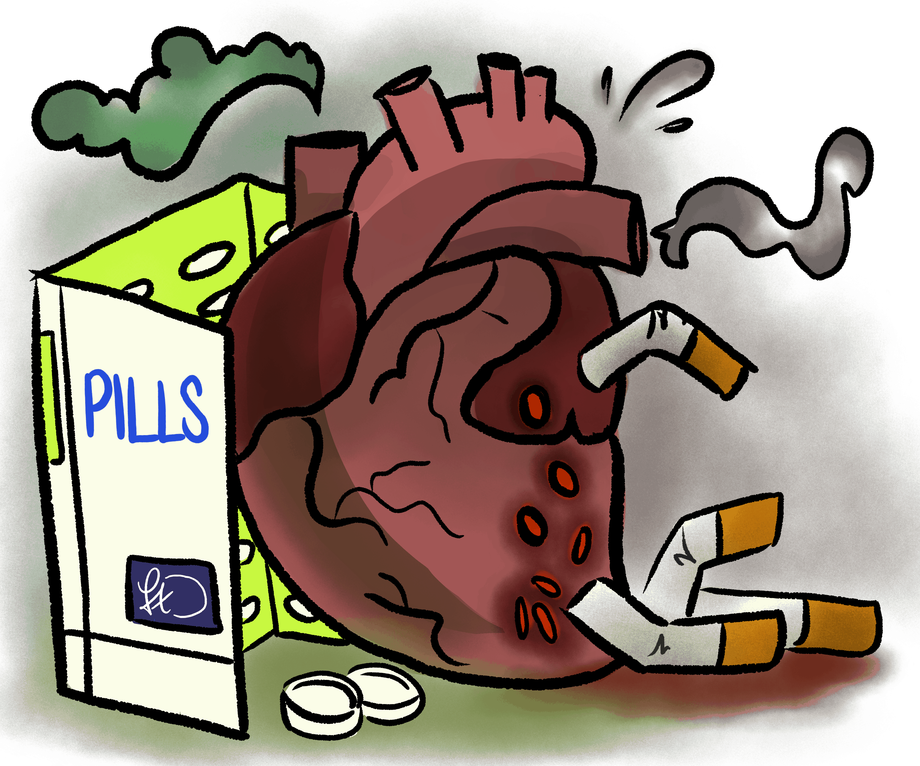 heart after smoking