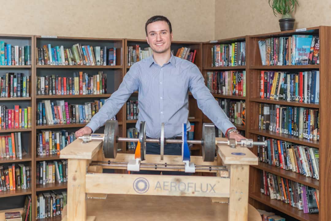 Nikola Kostic has been selected as a finalist of the James Dyson Award for his innovation in designing Aeroflux. PHOTO COURTESY OF THE JAMES DYSON FOUNDATION