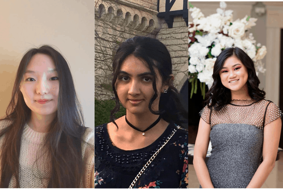JiaQi Zhao, Prinsa Gandhi, and Rachel Fermo were the winners of Cookhouse Labs’ SummerHack 2020. COURTESY OF TEAM ABC