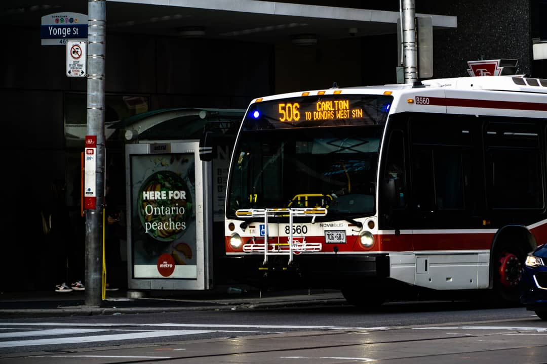 A new priority bus lane will be ending at UTSC. SAMANTHA YAO/THE VARSITY