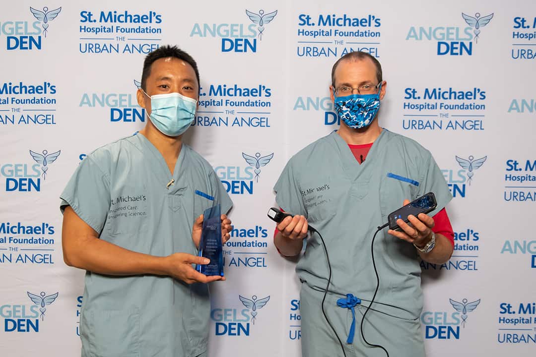 Dr. Darren Yuen and Dr. Kieran McIntyre are two physicians whose big idea won big on Angels Den. COURTESY OF ST MICHAELS HOSPITAL FOUNDATION