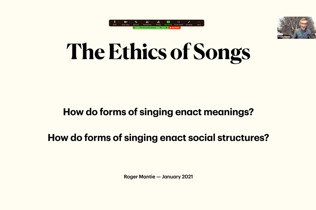 The event was held as part the Centre for Ethics’ Ethics of Songs series. SAMANTHA YAO VIA YOUTUBE