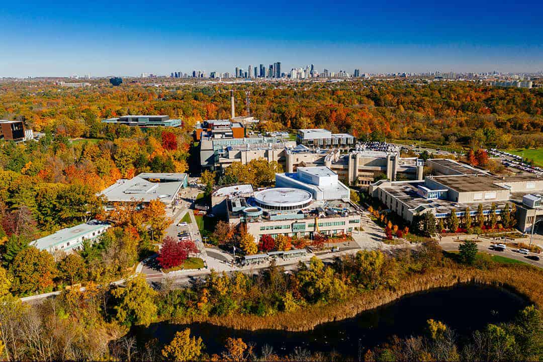 An aerial photo of the UTM campus. COURTESY OF THE UNIVERSITY OF TORONTO
